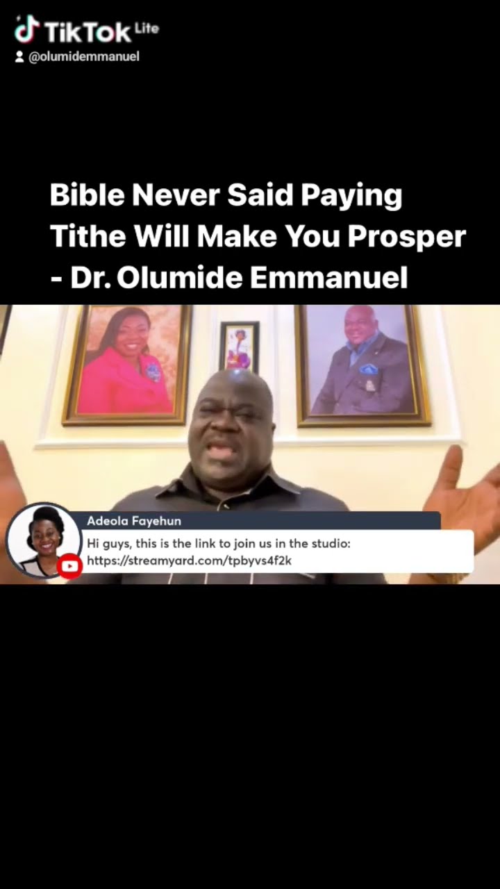 paying tithe is not enough to make you wealthy. Show me your faith without works...